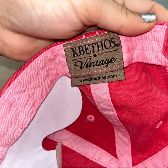 Funky Junque NWT! Coral Aloha Beaches Embroidery Distressed Patch Hat One Size - Picture 9 of 10